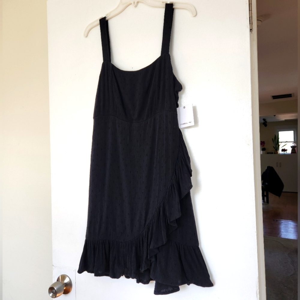 NWT Black Flowy Mini Dress - M